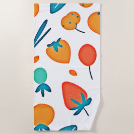 Fruit Whimsy: speels patroon Strandlaken