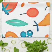 Fruit Whimsy: speels patroon Theedoek (Gevouwen)