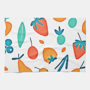 Fruit Whimsy: speels patroon Theedoek