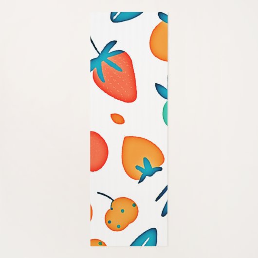 Fruit Whimsy: speels patroon Yogamat (Achterkant)
