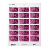 Fruit, wijn en bloemen etiket (Full Sheet)