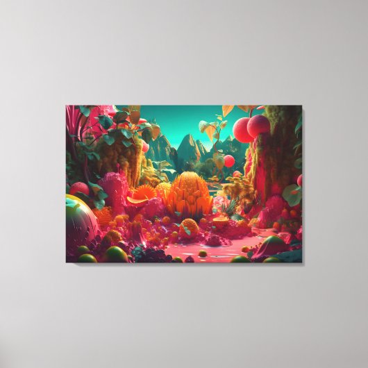 Fruit World Canvas Afdruk (Voorkant)