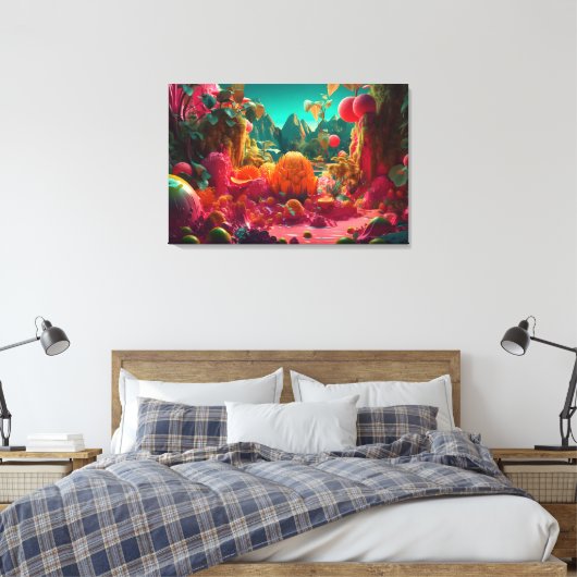 Fruit World Canvas Afdruk (Insitu (Slaapkamer))