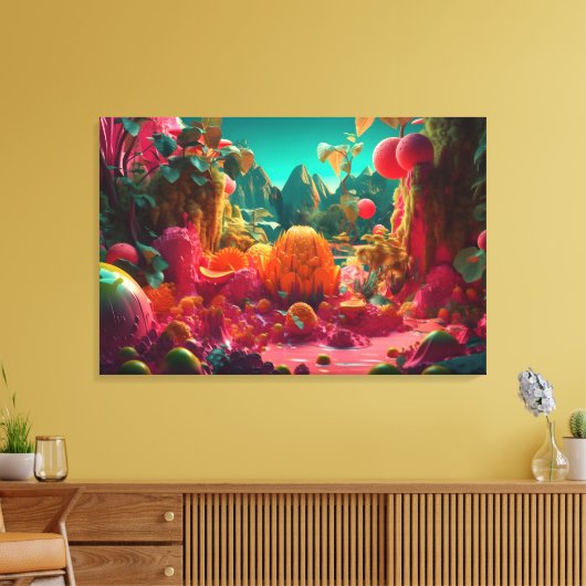 Fruit World Canvas Afdruk (Insitu (Woonkamer))