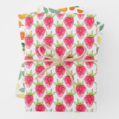 Fruit Wrapping Papier Flat Sheet Set van 3 Inpakpapier Vel (In situ)