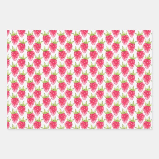 Fruit Wrapping Papier Flat Sheet Set van 3 Inpakpapier Vel (Voorkant)