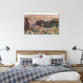 Fruita Canyon en Monument Rim Drive Canvas Afdruk (Insitu (Slaapkamer))