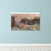 Fruita Canyon en Monument Rim Drive Canvas Afdruk (Insitu (Houten vloer))