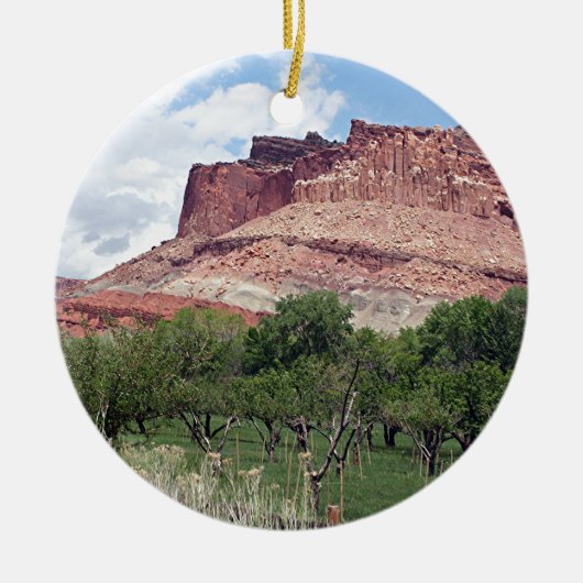 Fruita, Capitol Reef National Park, Utah, Verenigd Keramisch Ornament (Voorkant)