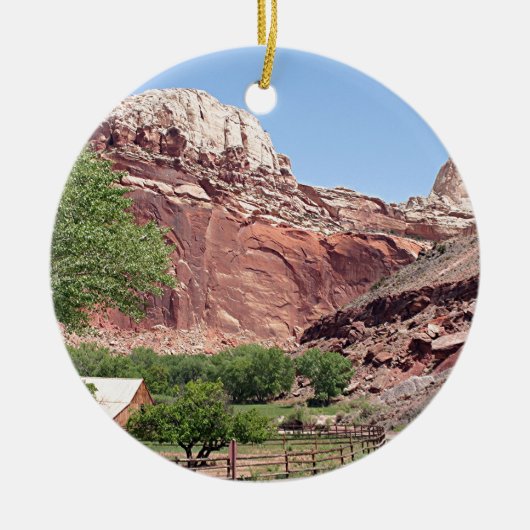 Fruita, Capitol Reef National Park, Utah, VS 4 Keramisch Ornament (Voorkant)