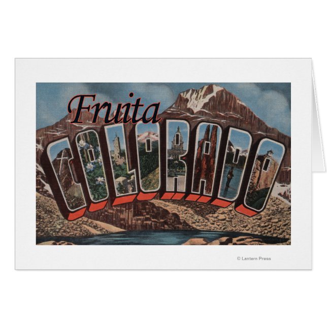 Fruita, Colorado - grote letterscènes (Voorkant Horizontaal)