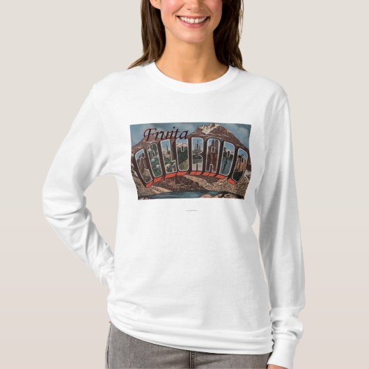 Fruita, Colorado - grote letterscènes T-shirt (Voorkant)