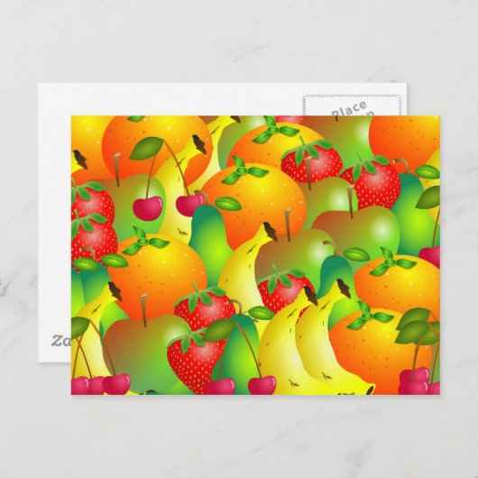Fruitachtergrond Briefkaart (Voorkant / Achterkant)