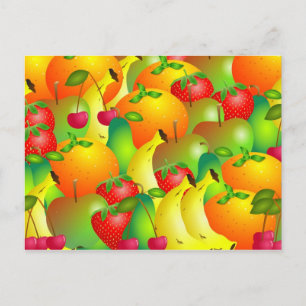 Fruitachtergrond Briefkaart