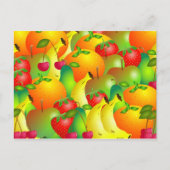 Fruitachtergrond Briefkaart (Voorkant)
