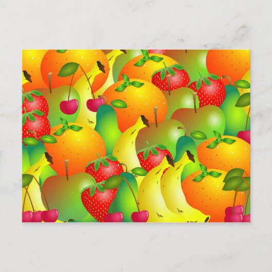 Fruitachtergrond Briefkaart (Voorkant)