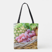 Fruitafbeelding op boodschappentas tote bag (Achterkant)