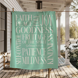 Fruitage of the Spirit Galatians 5 Sherpa Blanket Deken