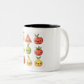 fruitbeker tweekleurige koffiemok (Voorkant rechts)