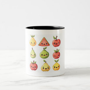 fruitbeker tweekleurige koffiemok