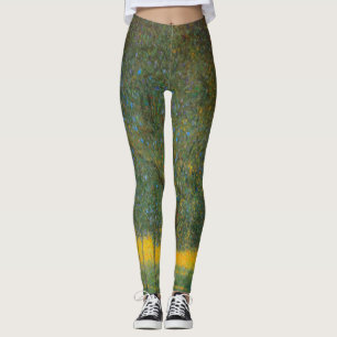 Fruitbomen door Gustav Klimt, Vintage Art Nouveau Leggings