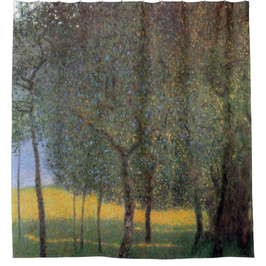 Fruitbomen, Gustav Klimt Douchegordijn (Voorkant)