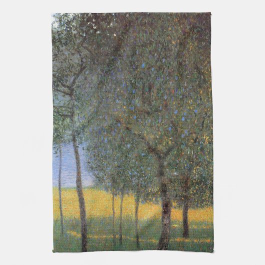 Fruitbomen, Gustav Klimt Theedoek (Verticaal)