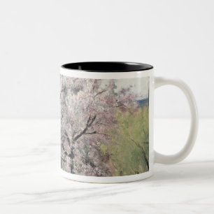 fruitbomen in Blossom, Bois-le-Roi Tweekleurige Koffiemok