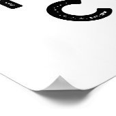 Fruitbonen maken een mango gekke grappige voedselp poster (Hoek)