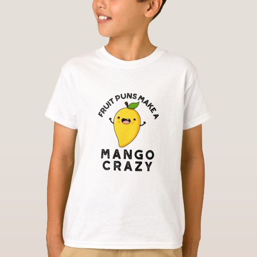 Fruitbonen maken een mango gekke grappige voedselp t-shirt (Voorkant)