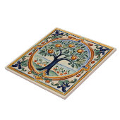 Fruitboom Mediterraan Italiaans Landelijk Folk Art Tegeltje (Zijkant)