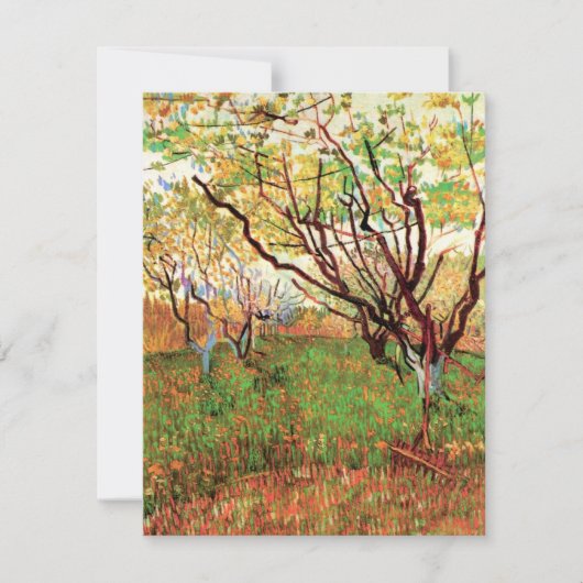 Fruitboomgaard in bloei door Vincent van Gogh (Voorkant)