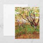Fruitboomgaard in bloei door Vincent van Gogh (Voorkant / Achterkant)