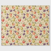 Fruitboomgaard Waterverfpatroon Cadeau Cadeaupapier (Vlak)