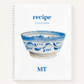 fruitBowl Recipe Cookbook Monogram Notitieboek (Voorkant)