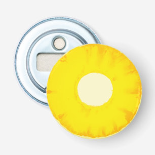 Fruitbriefje Flaconopener - Ananas Button Flesopener