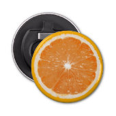 Fruitbriefje Flaconopener - Sinaasappel Button Flesopener (Voorkant)