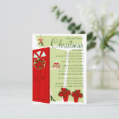 Fruitcake bij de deur kaart (Staand voorkant)