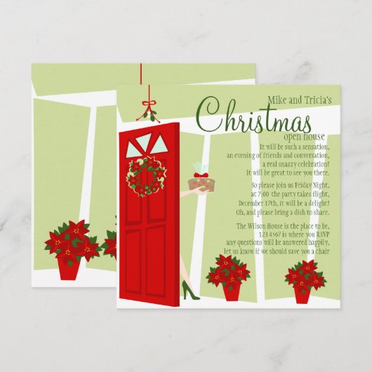 Fruitcake bij de deur kaart (Voorkant / Achterkant)