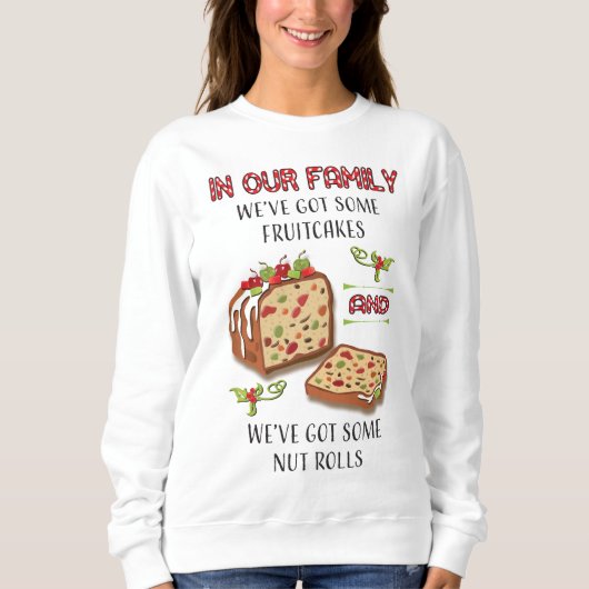 Fruitcake Family Ugly Kerstkeuken t-shirt (Voorkant)