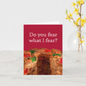 Fruitcake-feestkaart Kaart (Gele Bloem)