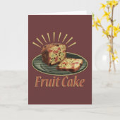 Fruitcake Fruit Cake Kaart (Gele Bloem)