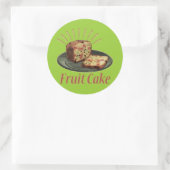 Fruitcake Fruit Cake Ronde Sticker (Tas)