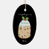 Fruitcake Funny Familienaam Keramisch Ornament (Rechts)