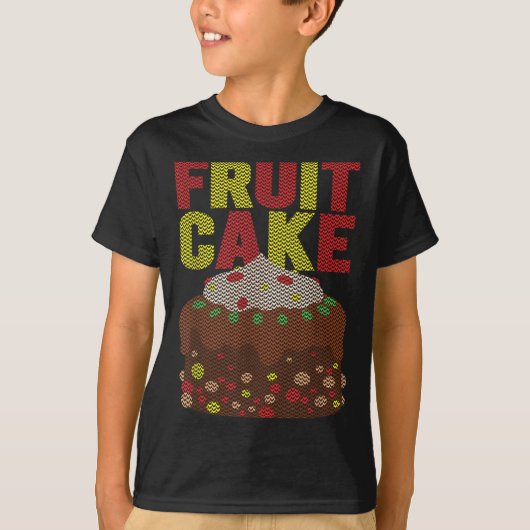 Fruitcake Funny Ugly Kerstmis T-shirt (Voorkant)