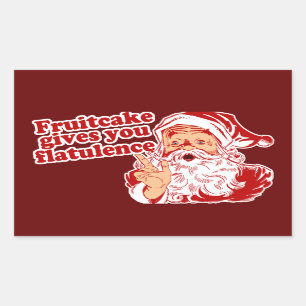 Fruitcake geeft je flauwte rechthoekige sticker