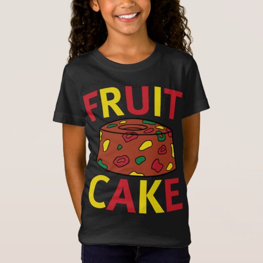 Fruitcake Grappig Kerstmis T-shirt (Voorkant)