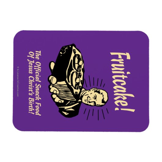 Fruitcake! Het snack Food of Jesus Birth Magneet (Horizontaal)