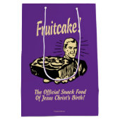Fruitcake! Het snack Food of Jesus Birth Medium Cadeauzakje (Achterkant)