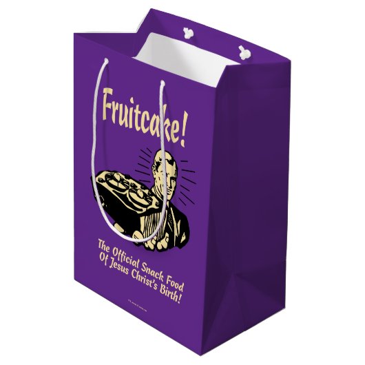 Fruitcake! Het snack Food of Jesus Birth Medium Cadeauzakje (Achterkant Gekanteld)
